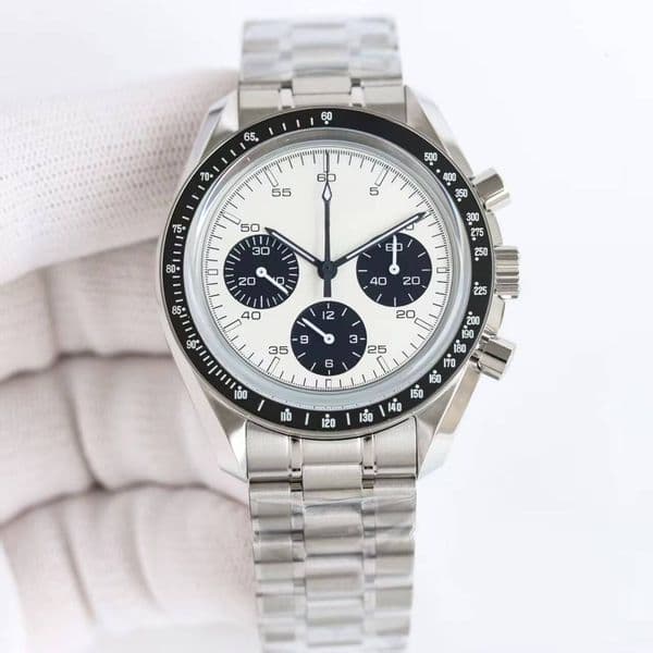 Legendary Design Sapphire Crystal Panda Dial Classic Men's Automatic Mechanical Watch, High-end Business Watch