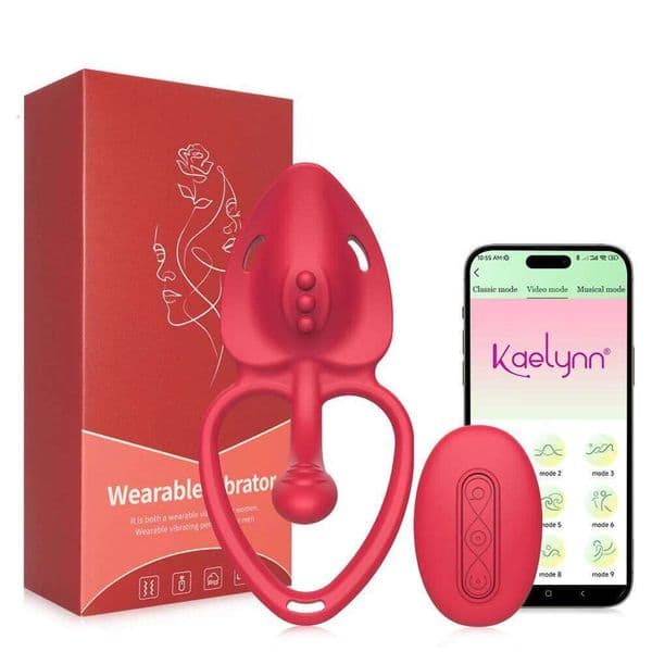 Wearable Panty Sex Toys Clitoral Stimulator Penetration Vibrator APP Control Penis Ring for Couple Women Men 26H0323
