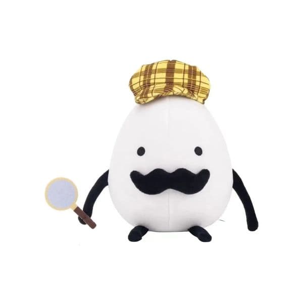 25cm Detective Egg Plush Game Stuffed Plushies Cartoon Doll Pillow For Fans Christmas Birthday Gifts 260407BJ