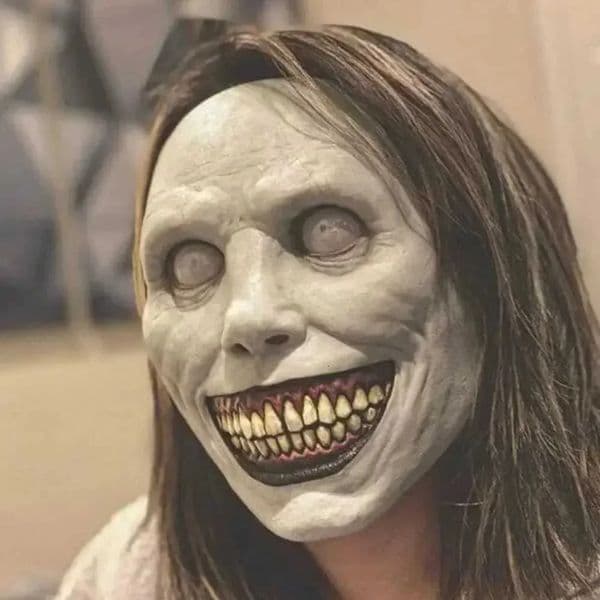 Designer Creepy Smiling Demons Horror gift set Face Masks The Evil Cosplay Props Party Masquerade Halloween Mask Clothing Accessor Decoration 02