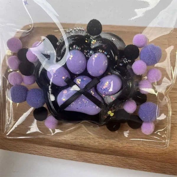 Super Large Cat Paw Squeeze Toy Kneading Transparent Cartoon Fidget Toy Slow Rebound Handmade Cat Paw Pinch Toy Practical Jokes H260407