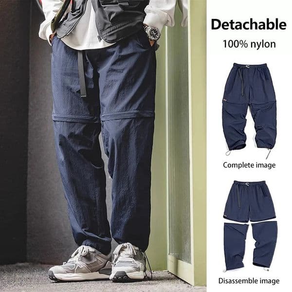 Mens outdoor quickdrying waterproof detachable pants casual sports cargo for spring summer and autumn 100 nylon 260407