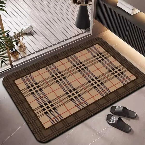 Designer Diatom Mud Luxury Floor Quick-Drying Non-Slip Mat At Door Of The Bathroom Toilet Absorbent gift set Foot Decoration 6