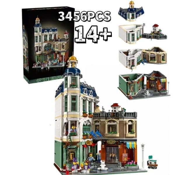 2026 New MOC 11371 3456Pcs Shopping Street Corner Alternative Building Block Model Children Assembly Toy Birthday Gifts 260407 Toy