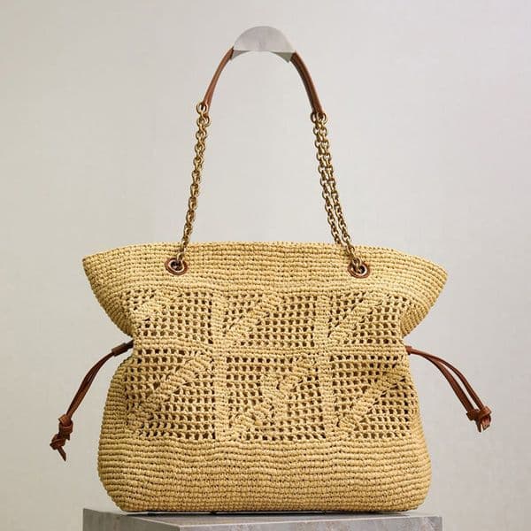 Designer Bag For Women Luxury Summer Lafite Hapo Women's I-care Series Grass Woven Beach Single Shoulder Shopping Bag Excavated Weaving Bags