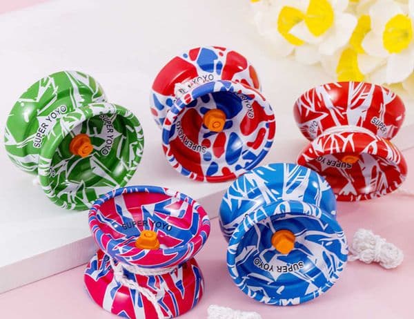 Printed alloy yo-yo for boys spinning yo-yo string-controlled toy small gift for children S260406YZ85