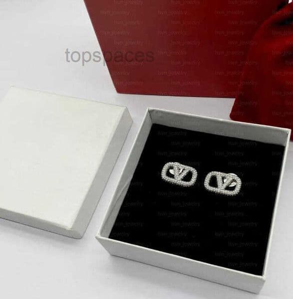 Earrings Designer Brand Ear Stud Simple Crystal Earring for Womens Letter Full Diamond Earrings Brand Wedding Party Jewelry N39E
