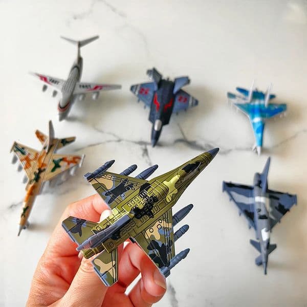 6pcs fighter plane combination toy children can Toy 260331
