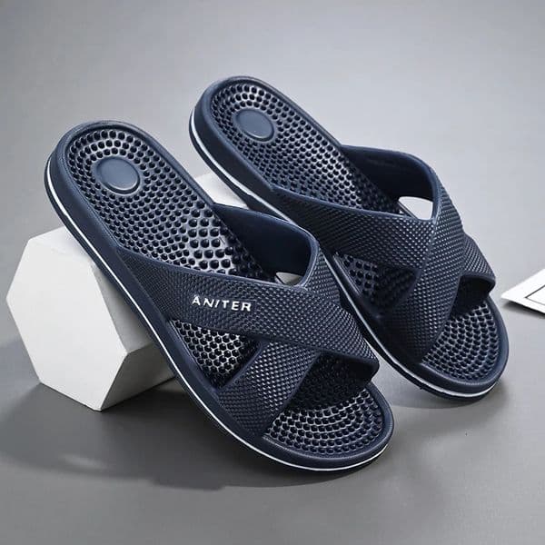 Men Massage Slippers Breathable House Bathroom Bedroom Slides Man Flipflops Beach Plus Size 48 260403