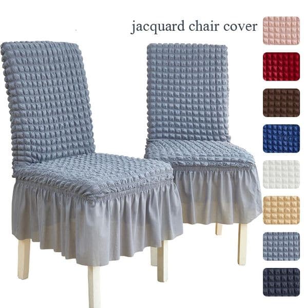 Thick Solid jacquard Fabric Chair Covers Stretch Chair Covers for Dining Room Chair Slipcovers Chair Protectors Covers Dining 260402