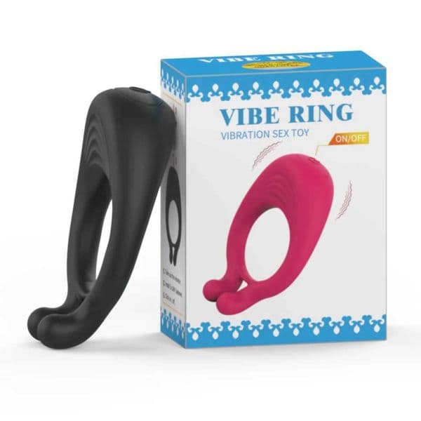 Penis Cock Rings Vibrator Men Delayed Ejaculation Lock Ring Cock Ring Vibrating Sex Toys For Men Adult Couples Sex Products S2647