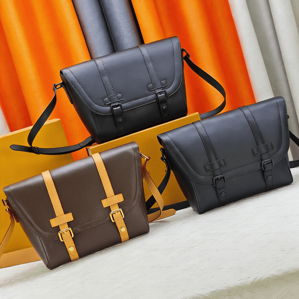 10A Messenger Bag Inspired by Classic Backpack Coated Canvas with Leather Adjustable Strap