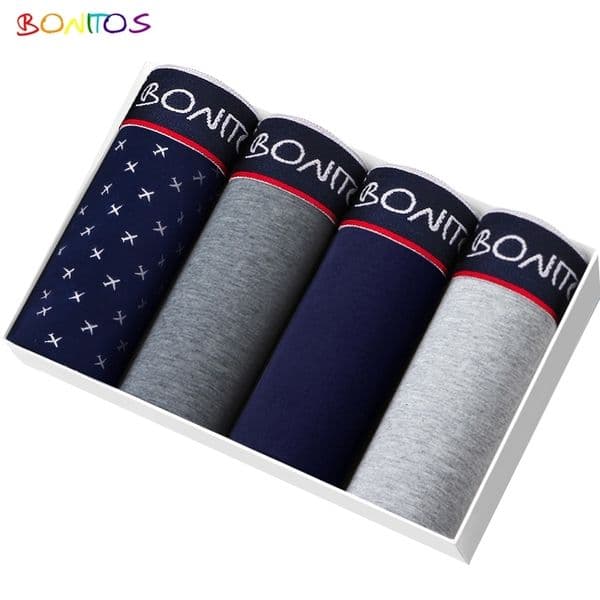 4pcs Boxer Shorts Mens Panties Homme Underpants Boxershorts Underwear for Man Cotton Male Couple Sexy Set Calecon Lot Soft Box y260331BANJIA