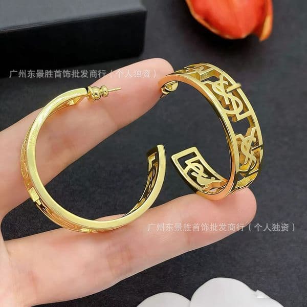 Designer Jewelry yslly earrings C-shaped earrings for women classic English style earrings