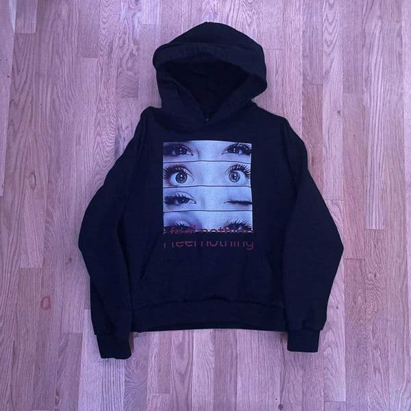 Y2K Grunge Eye Print Hoodie Womens Aesthetic Strtwear Oversized Hooded Sweatshirt T251210