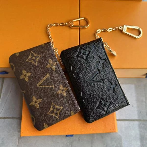 High quality mini coin purse leather Coin bag Key case wallet purse evening bags clutch handbag chain packages with box
