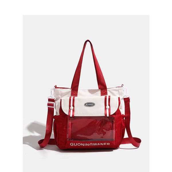 2025 New Versatile Simple Tote Bag Large Capacity Shoulder Crossbody Handbag Q260407