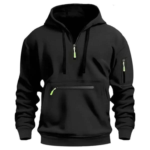 Mens Hoodies Winter Hooded Shirt Wear Fleece Multi Pocket Fashion Tops Hoody Loose Oversized Pullover Man Clothing 260407BJ