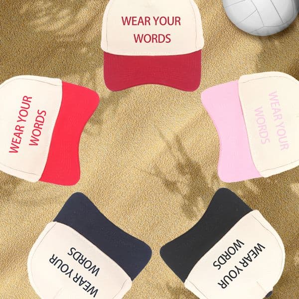 5 Panel Fashion Baseball Cap Unique Visor Design Sport Casual Style Custom Logo and Pattern Available Multiple Colors