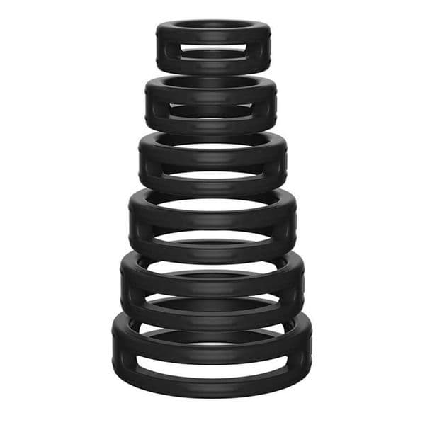 Silicone Double Penis Ring Delay Ejaculation Cock Rings Male Dick Enlarger Lock Erotic Cockring Adult Sex Toys for Men