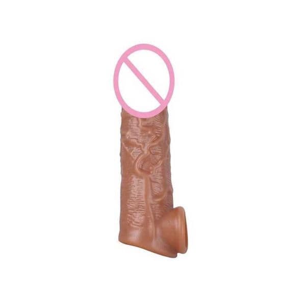 Realistic Male Penis with Liquid Silicone Reusable Sex Toy Adult Couples Share The Fun Of Men Toys Sleeve 18 9KN9