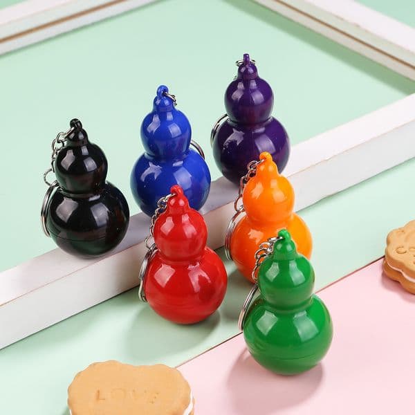 chain pendant colorful gourd-shaped retractable ballpoint pen blue student creative stationery prize