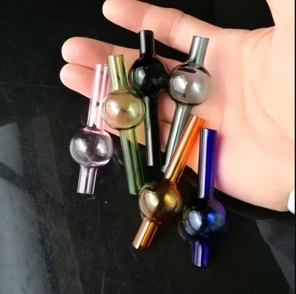 2025 Smoking Pipes Aeecssories Glass Hookahs Bongs Colored glass suction nozzle16