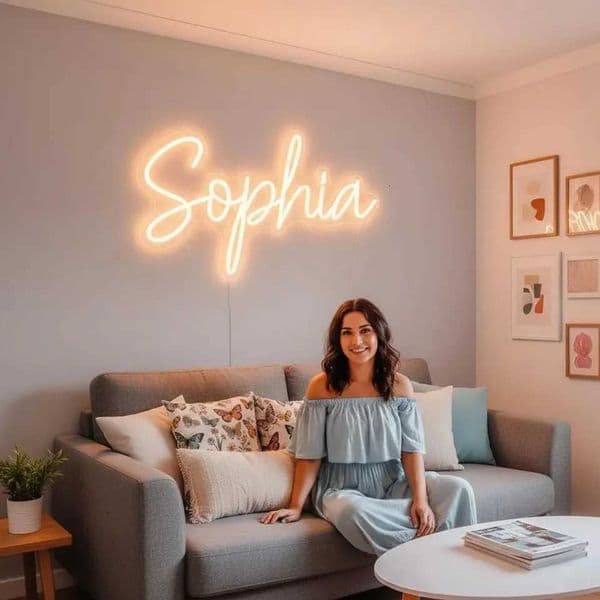Personalized LED Neon Sign Custom Name Light Neon Lamp for Bedroom Wall Decor Wedding Party Birthday Gift Home Decoration Z260407