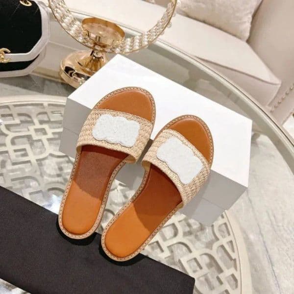 designer Slides luxury sandals Casual shoes Designer weave Sliders fashion outdoor Beach sandale Womens Shoe flat loafer35-42