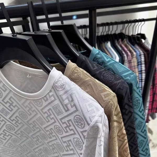 Men's New Short Round Neck Half Sleeve Summer Ice Silk T-Shirt Trendy Lightweight Breathable Top Casual Daily Wear