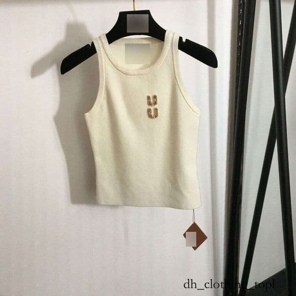 Women Tops Designer Tank Luxury Vest Pure Cotton Tees Letter Women's Clothing MM Sleeveless Top fashionable high quality high end muily tee 24b