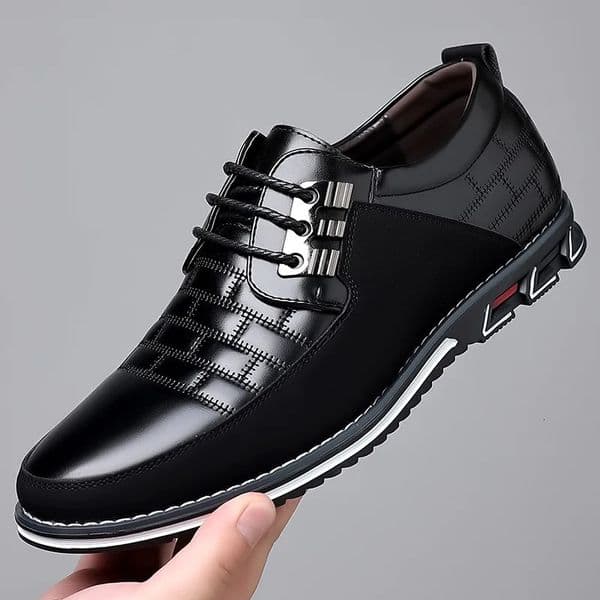 Mens Casual Shoes Fashion Classic Mens Pu Leather Shoes Breathable Business Lace-Up Men Shoes Plus size 38-50 260407