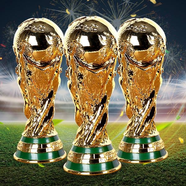 World Cup Golden Resin Football Trophy Festive Party Supplies Other Soccer Trophies Mascot Fan Gift Office Decoration