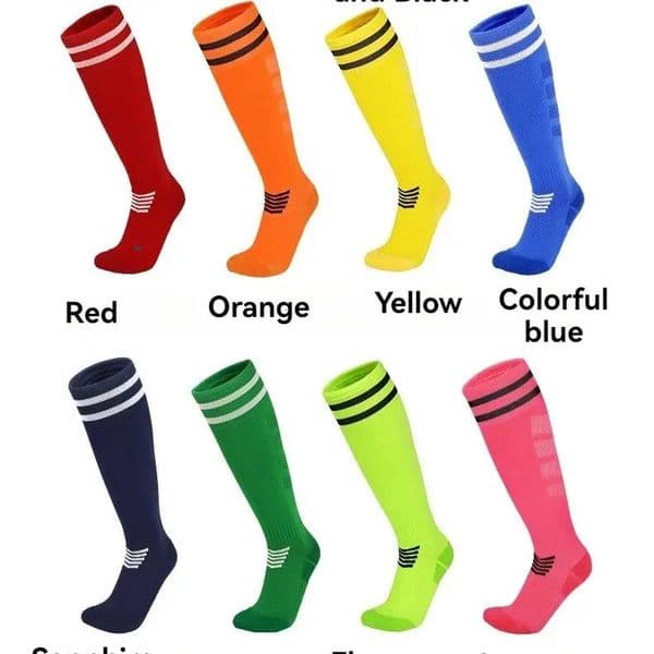 Thickened nonslip towel sole football socks Breathable knee high training stockings Adult youth childrens practical game 260407