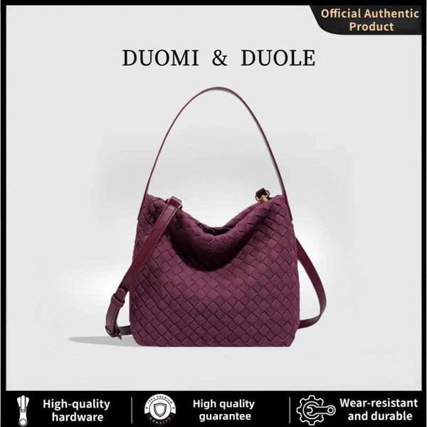 2026 Winter Vintage Woven Tote Bag Womens Large Capacity Office Commute Single Shoulder Underarm Crossbody Bag Z260408