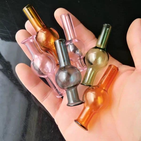 Color gourd smoke town cover , Oil Burner Glass Pipes Water Pipes Glass Pipe Oil Rigs Smoking with Dropper Glass Bongs Accessories