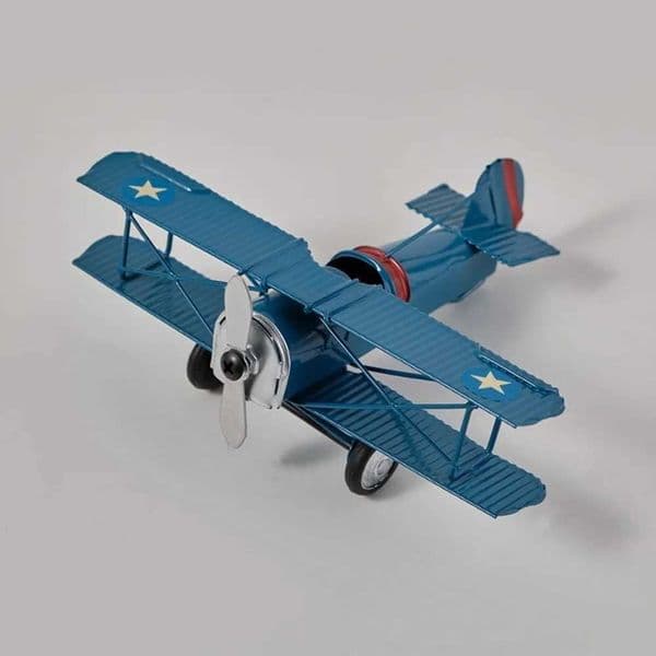 Vintage Metal Airplane Model Retro Iron Aircraft Home Children Room Decoration Kids Gift Collection Delicate Ornament Photo PropL260408