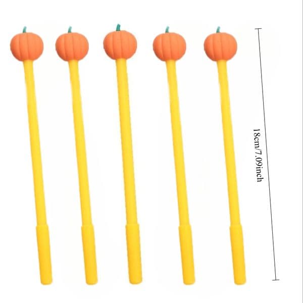 Pumpkin Head Gel Pen, Student Stationery, Smooth Writing Pen for Office Daily Use