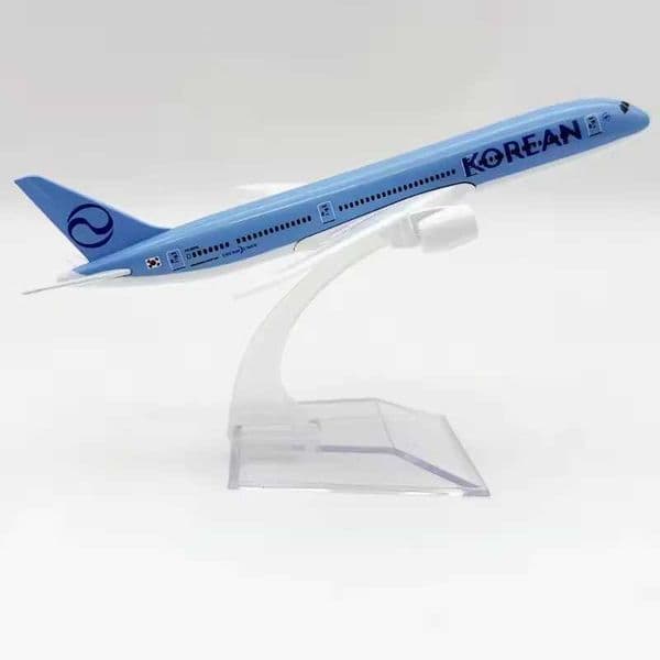 16cm Aircraft Models Air Korean Airlines Boeing 787 Scale Alloy Metal Diecast Airplane Model Korean Air PlaneL260408