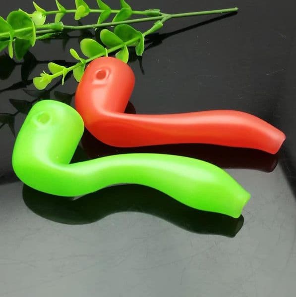 Smoking Pipes Aeecssories Glass Hookahs Bongs Colored gradient curved pipe