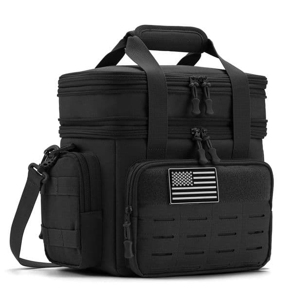 18L Tactical Lunch Box for Men Expandable Heavy Duty Insulated Cooler Bag Leakproof Thermal Bag Work Camping Outdoor Picnic260407BJ