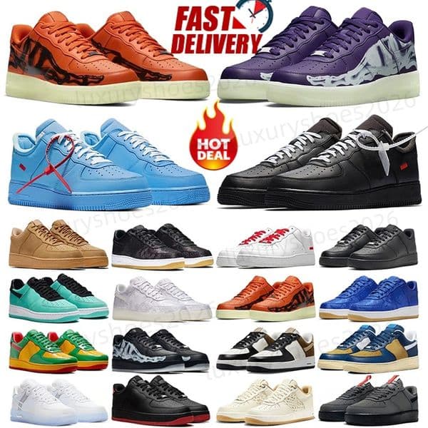 12A Designer Running Shoes one af1s men low flat sneakers womens classic platform shoe black mens Outdoor sports trainers women Casual Sneaker size 36-45 z1