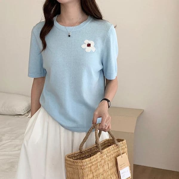 Women Tshirts Summer Tops Solid Short Sleeve Loose Oneck Cotton Korean Casual Ladies Shirts Harajuku Woman 260408