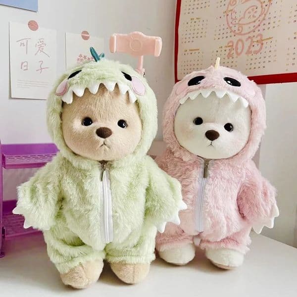 30cm Doll Clothes Plush Toy Set Bear Kawaii Anime Accessories Dress Up Cute Cartoon Friends Holiday Christmas Gift Toys 260407