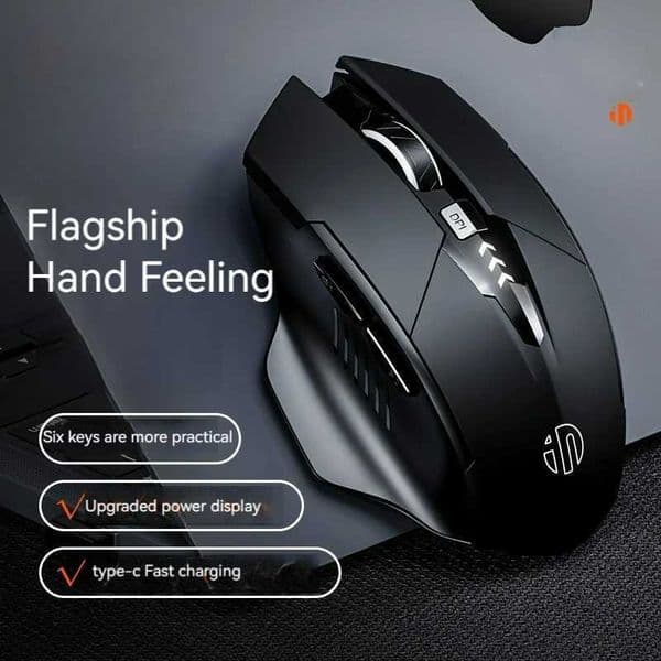 Wireless Mouse 24G Bluetooth Office Silent Mouse USB Rechargeable 6 Efficient Buttons Gaming Mouse For PC Laptop Tablet PC S2647