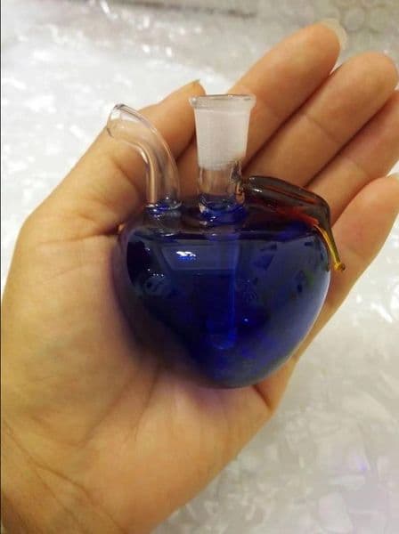 Glass Pipes Smoking Hand-blown Beautifully Handcrafted Smoking Pipe Colored apple glass water bottle