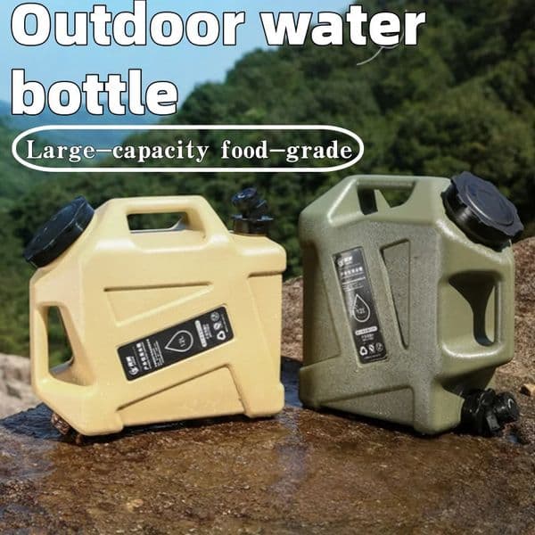 Portable outdoor water bucket suitable for camping and traveling drinking storage container sturdy durable 260408