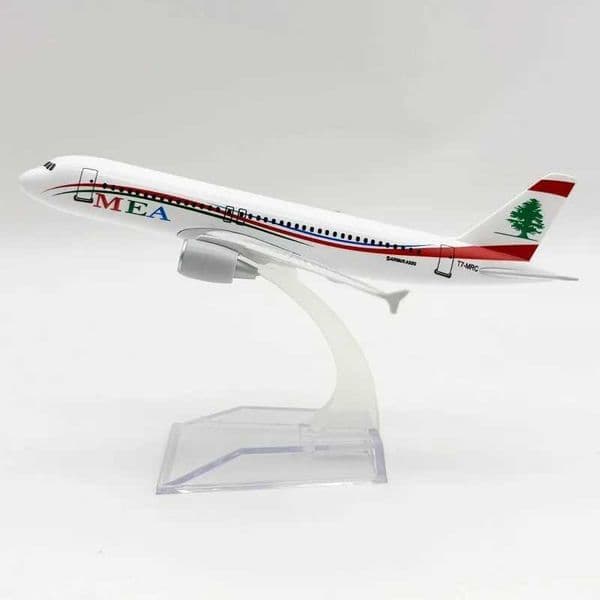 Souvenir Toy Planes 16CM A320 MEA Airways Simulation Model Plane Alloy Metal Aircraft Model Collected Gift By Aviation EducationL260408