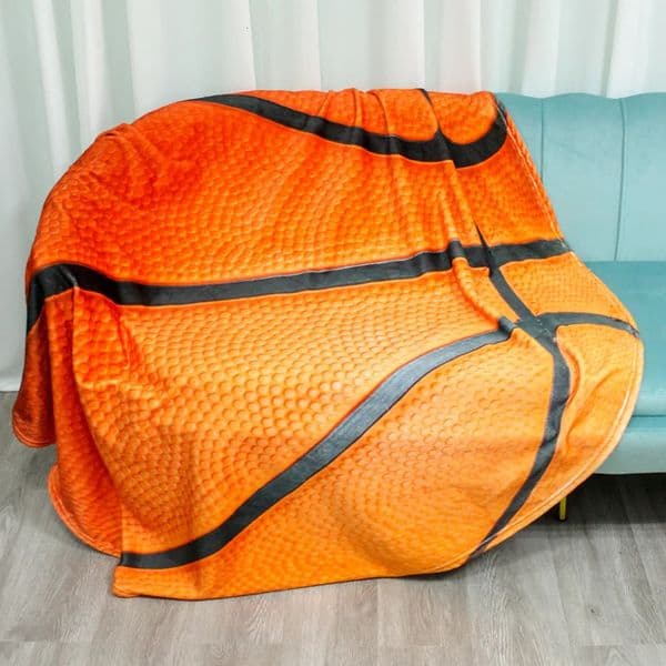 1pc Basketball Football Print Blanket Funny Ball Flannel Round Blanket Soft Warm Throw Blanket Nap Blanket For Couch Sofa Offi 260407BJ