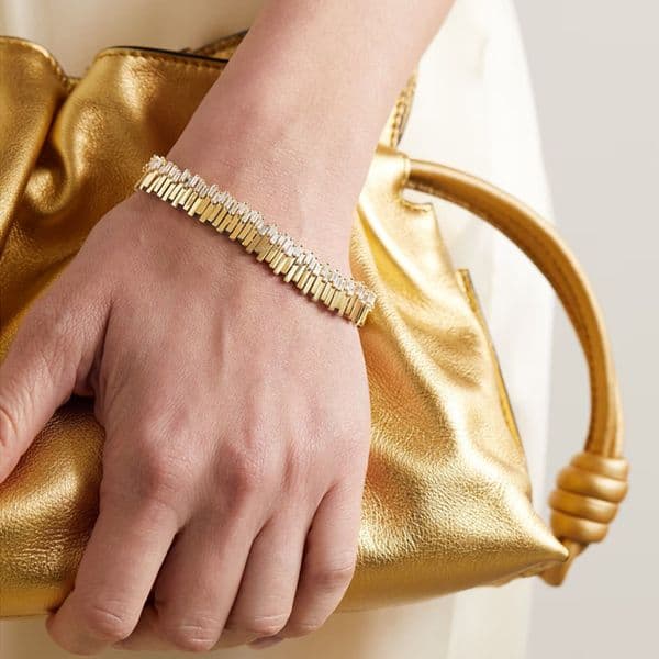 2026 Fashion Stacking Wrist Bracelet Paved Bling Geometric Cubic Zirconia Cz For Women High Quality Charm Luxury Jewelry